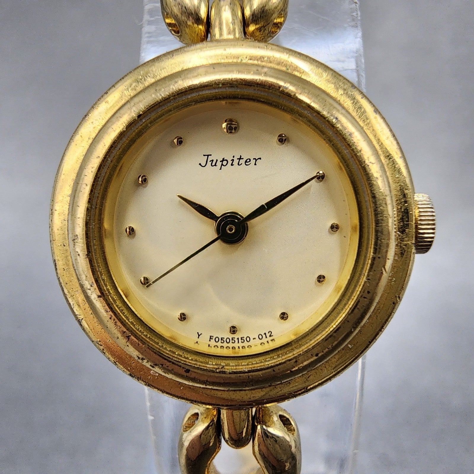 Orient Jupiter Watch Women 21mm Gold Dial Gold Tone Round F0551501 New Battery1