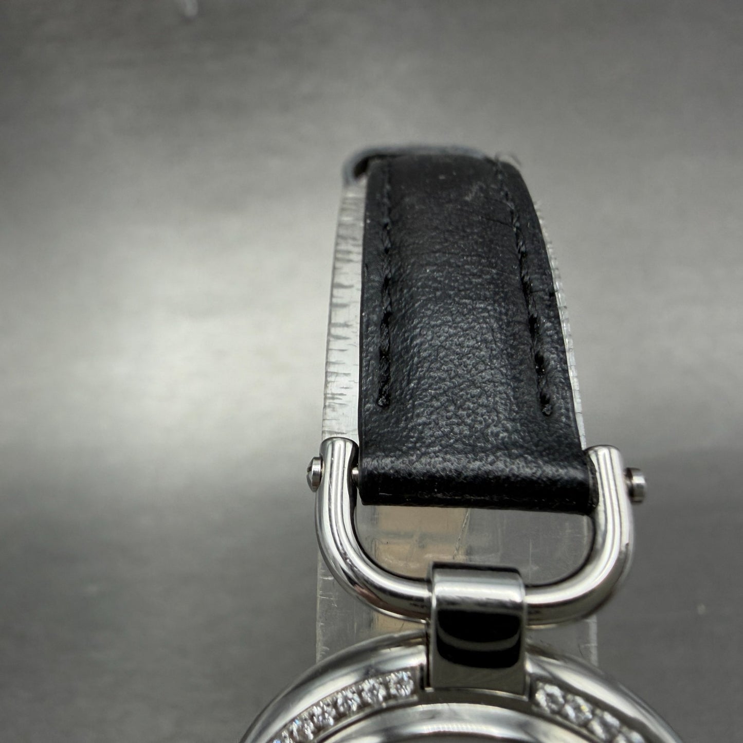 Longines Equestrian Watch Women 26mm Black Dial Steel Diamond Bezel New Battery4
