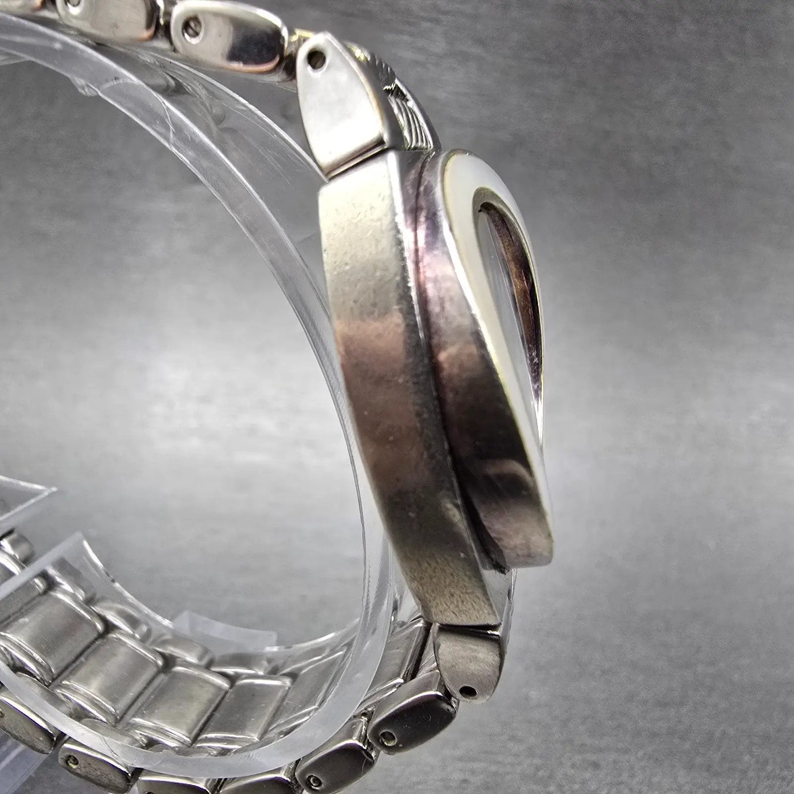Ecclissi Watch Women 28mm White Dial Two Tone Sterling Silver 33035 New Battery4