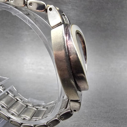 Ecclissi Watch Women 28mm White Dial Two Tone Sterling Silver 33035 New Battery4