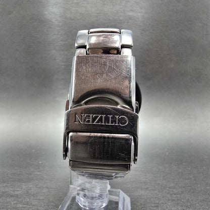 Citizen Eco-Drive Watch Men 40mm Black Dial Steel A411-T001521 Round PARTS!!9