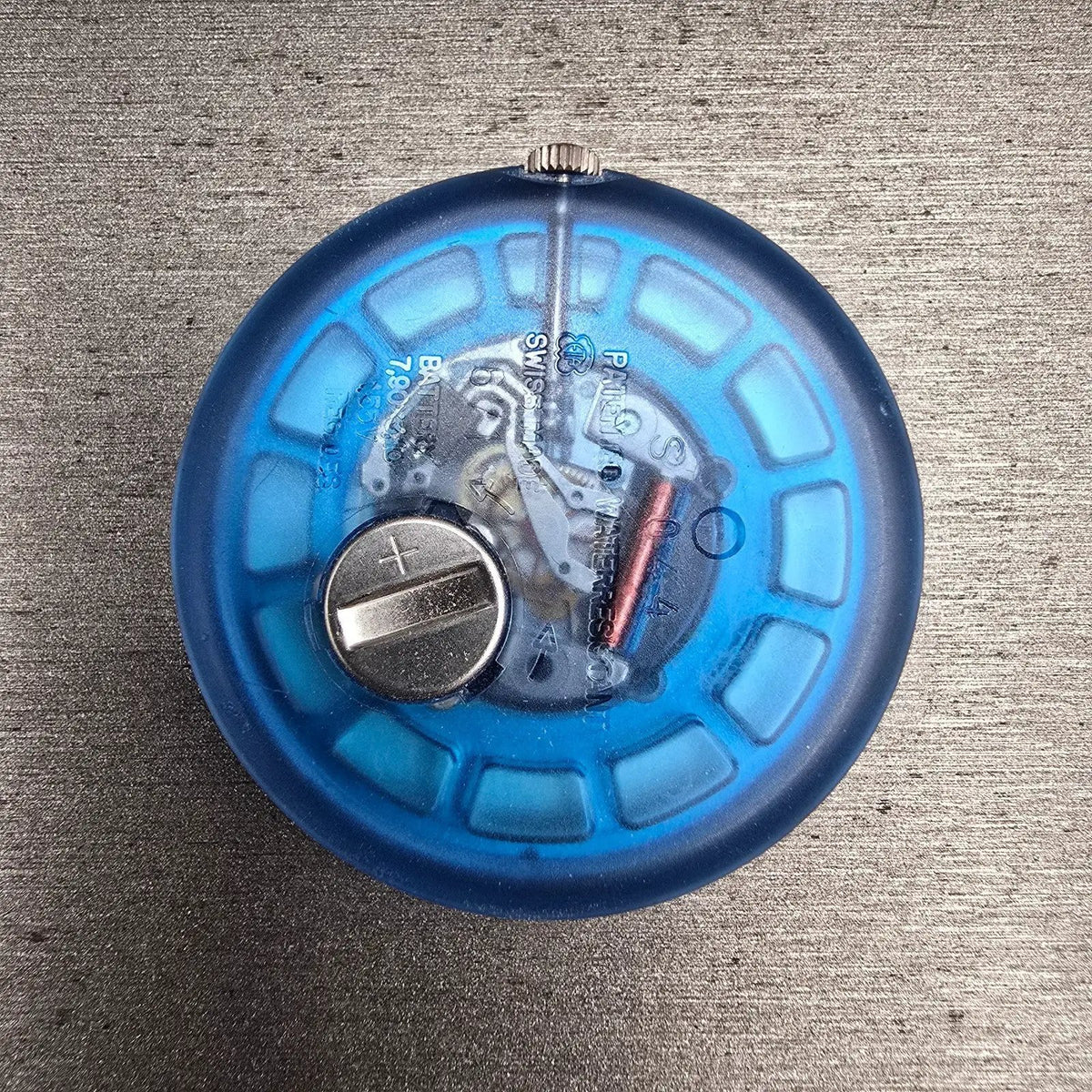 Swatch Pop Photofish Watch Women 47mm Blue Dial Round PWN101 New Battery VTG10