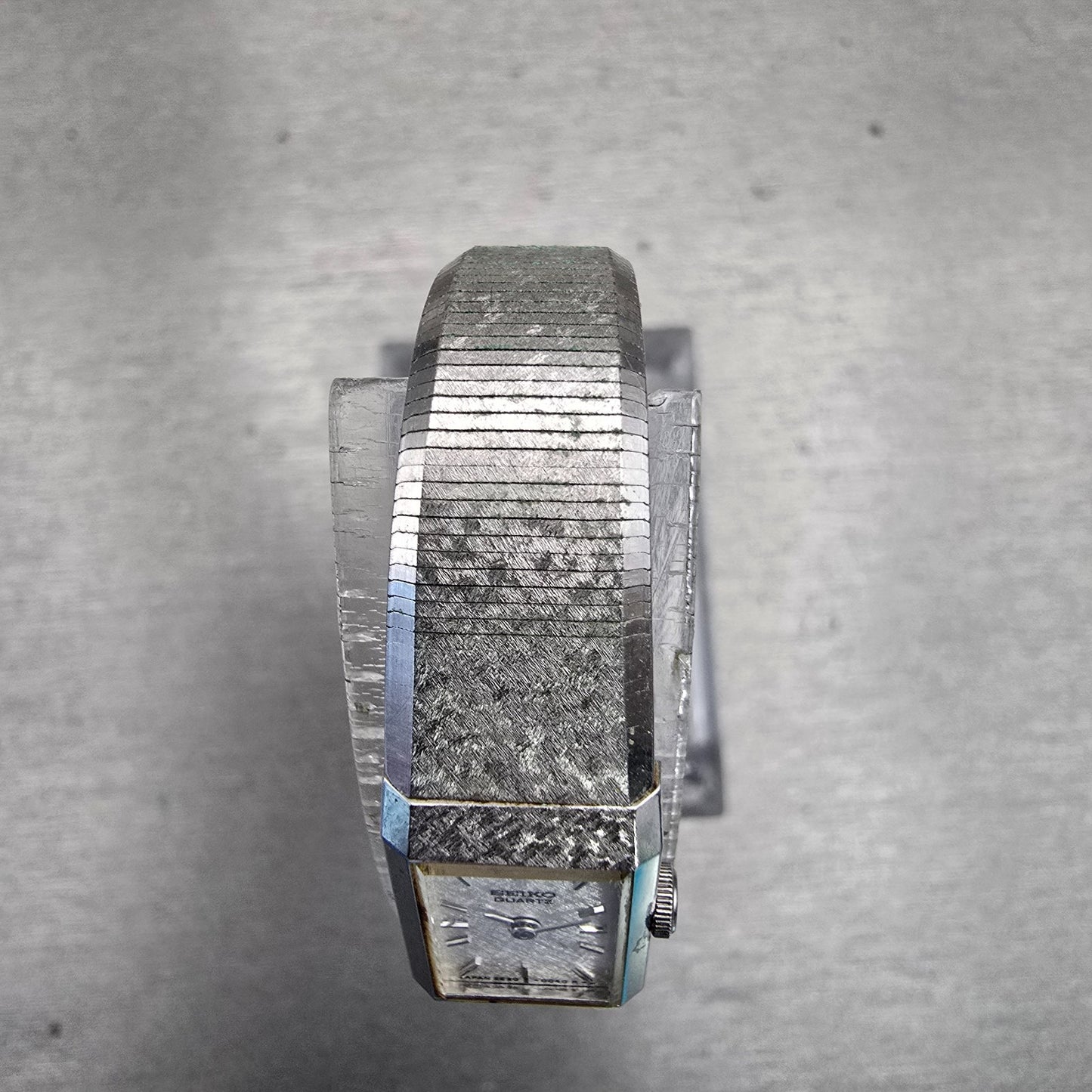 Seiko Watch Women 12mm Silver Dial Silver Tone Rectangle 2E20-5029 New Battery4
