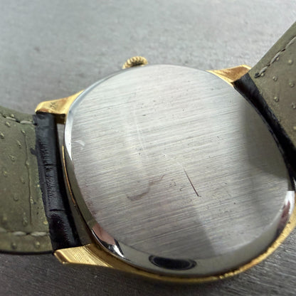 Tissot Watch Men 34mm Gold Dial Gold Plated Oval Manual Wind Runs Vintage9