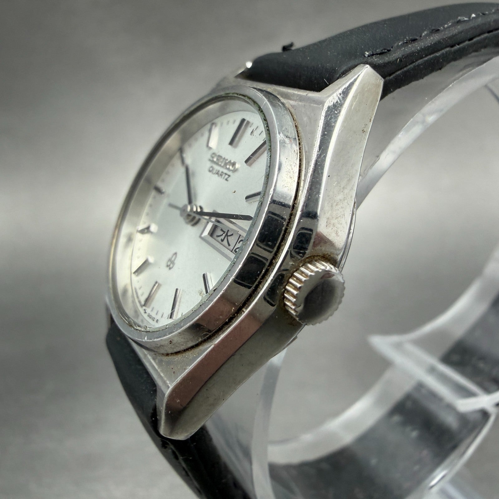 Seiko Watch Women 24mm Silver Dial Silver Tone Daydate 2626-0010 New Battery TG52