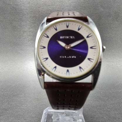 Invicta Slim Watch Women 30mm Blue Dial Silver Tone Round 5358 New Battery5