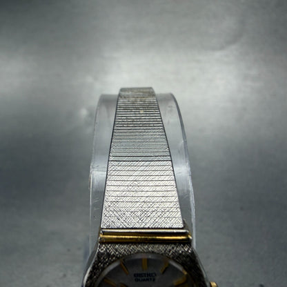 Seiko Watch Women 16mm Silver Dial Two Tone Round 2C20-0259 New Battery Vintage4