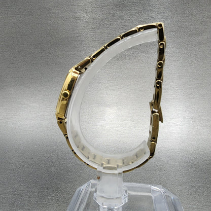 Seiko Watch Women 16mm White Dial Gold Tone Rectangle 1N000GA0 New Battery6