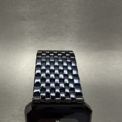 H. Stern Safira Watch Women 24mm Blue Dial Blue Tone Rectangle New Battery4