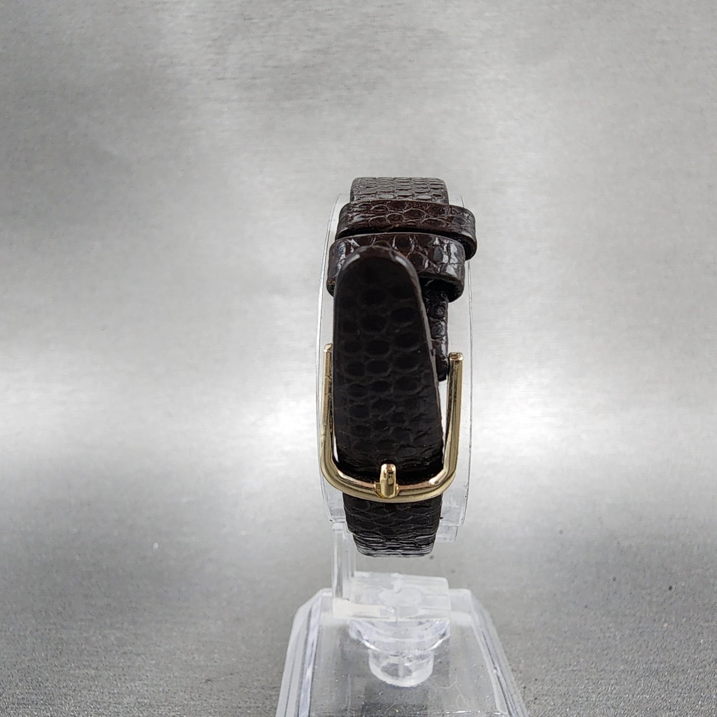 Citizen CQ Tank Watch Women 16mm Black Dial Gold Tone 3220945174 New Battery7