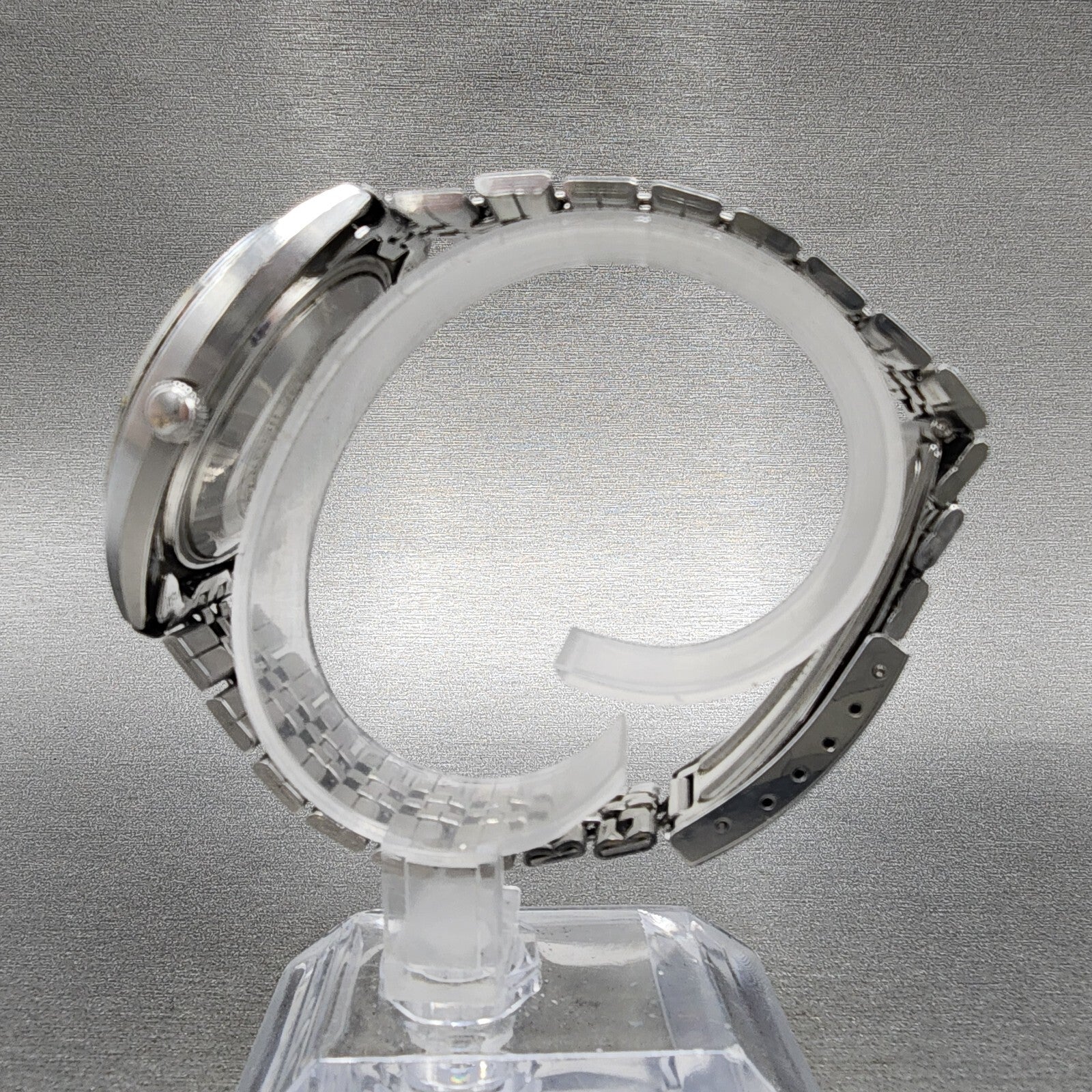 Seiko Lord Matic Watch Men 35mm Silver Dial Steel Daydate 56067140 Runs READ!!!6