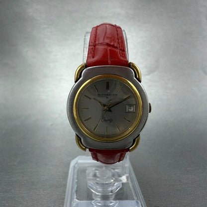 Wittnauer Watch Women 24mm Silver Dial Two Tone Date IL04180703 New Battery5