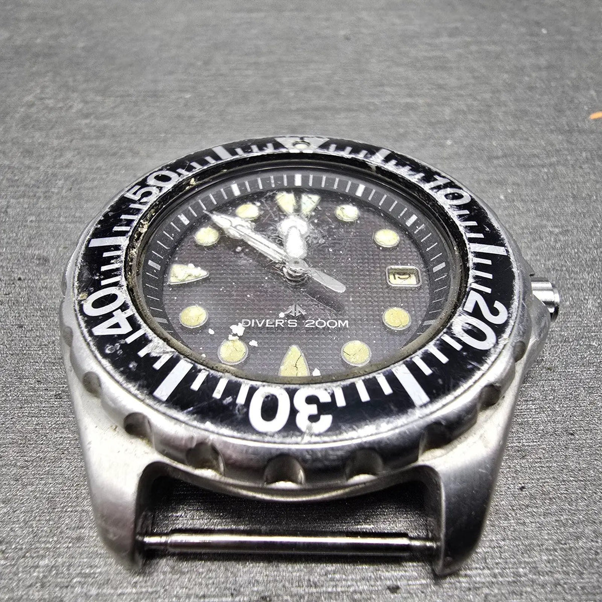 Citizen Eco-Drive Dive Watch Men 41mm Black Dial Steel 7878-H10716 PARTS3