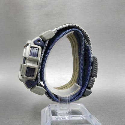 Casio GShock DW9550 Watch Men 48mm Digital Blue Gray Alarm Chrono New Battery6