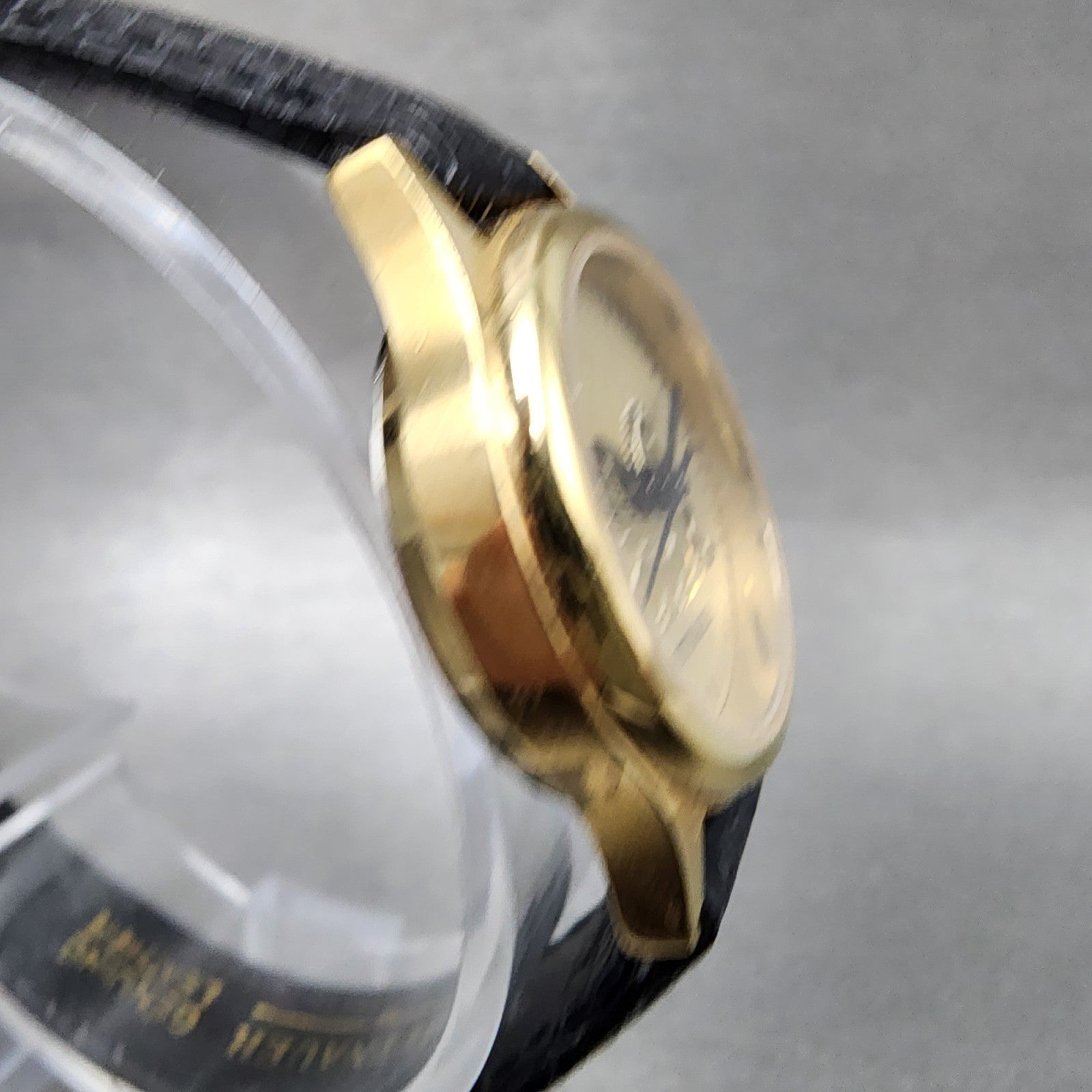 Wittnauer Pegasus Watch Women 24mm Champagne Dial Gold Tone Round New Battery3