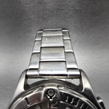 Citizen Eco-Drive Dive Watch Men 41mm Chronograph Silver Dial Titanium Runs JP4