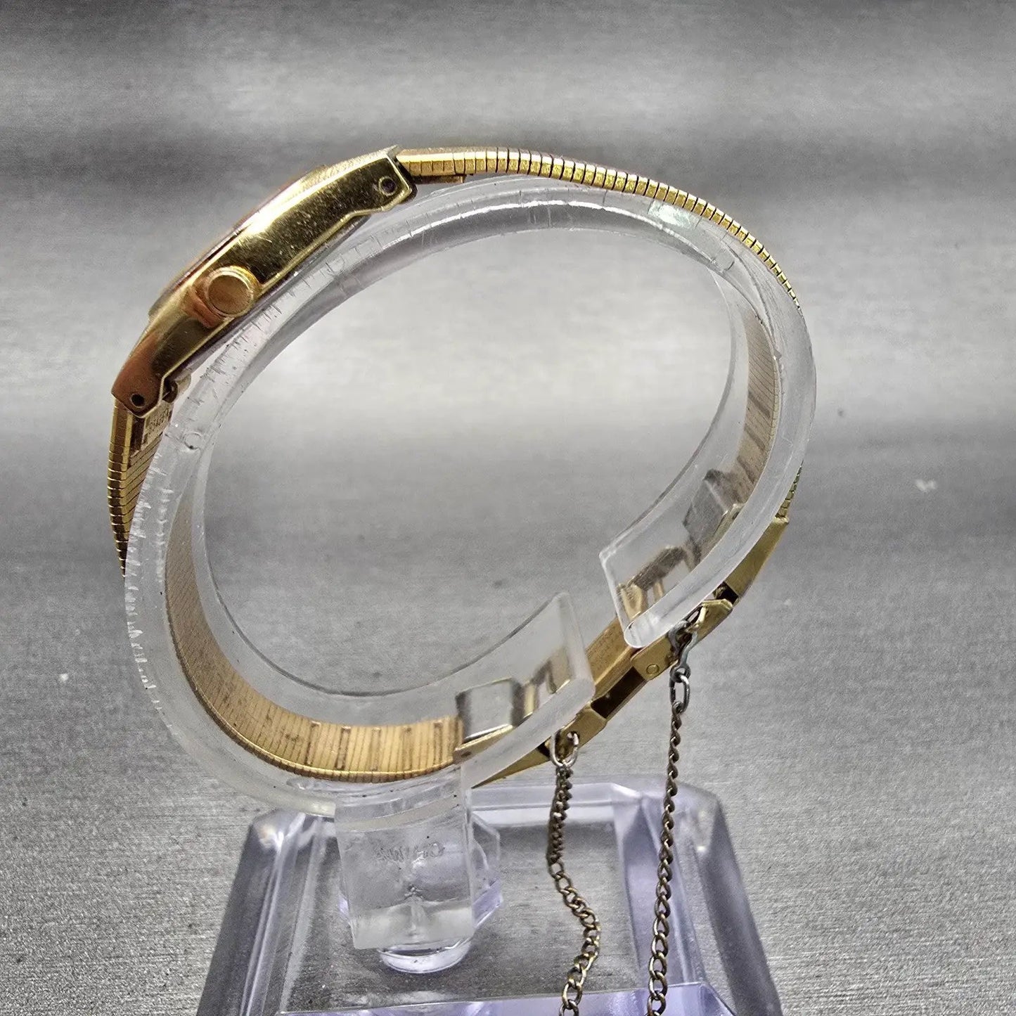 Seiko Watch Women 17mm Black Dial Gold Tone Oval 2Y00-0069 New Battery Vintage6