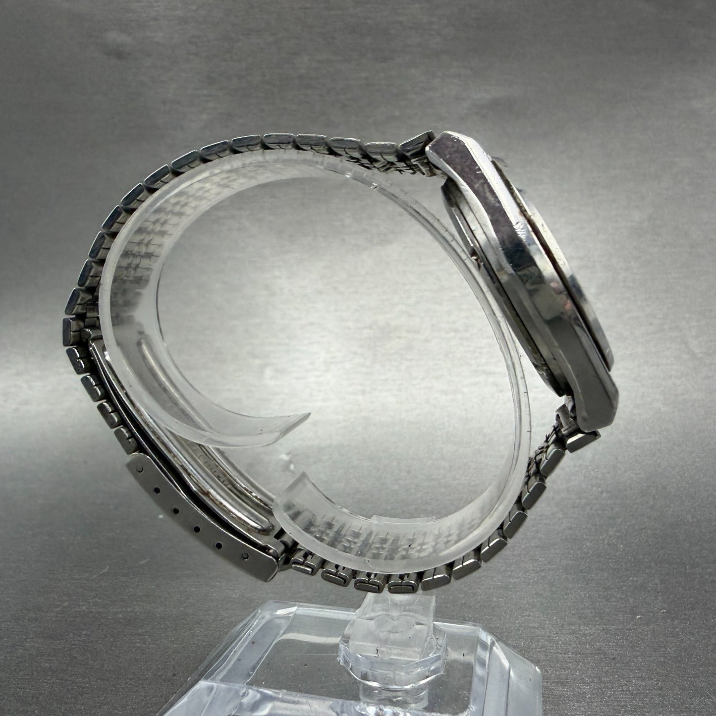 Seiko Silverwave Watch Men 35mm White Dial Steel Round 7121-7010 New Battery VTG8