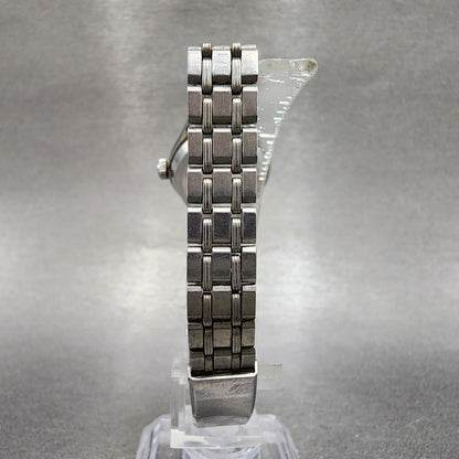 Seiko Automatic Watch Women 22mm Silver Dial Silver Tone Date 2205-0040 Runs