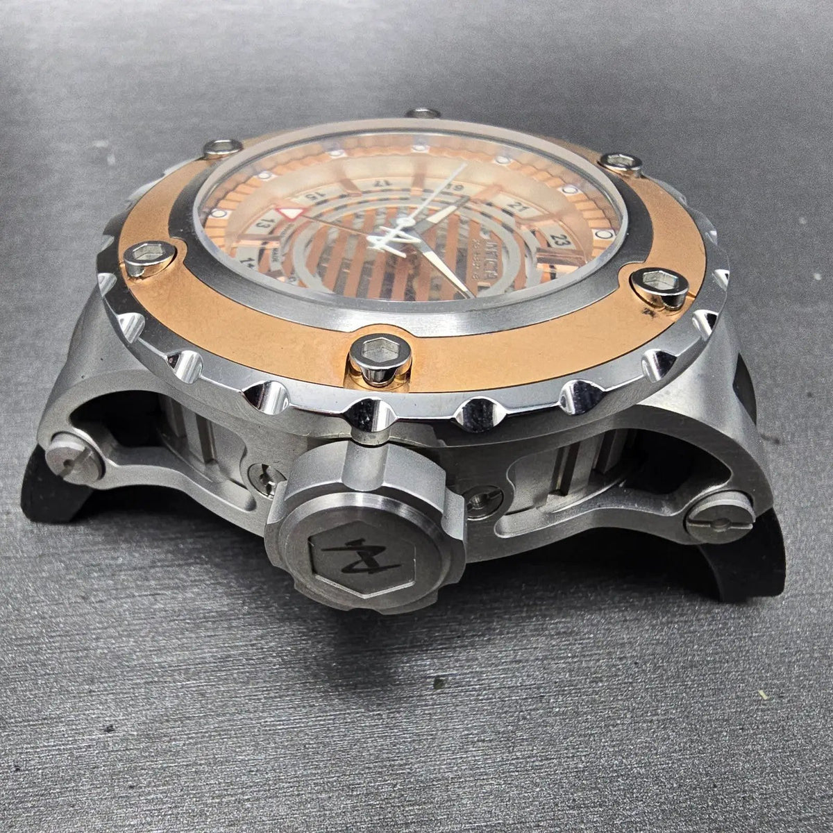 Invicta Subaqua Reserve GMT Watch Men 51mm Rose Gold & Silver 16819 Date PARTS6