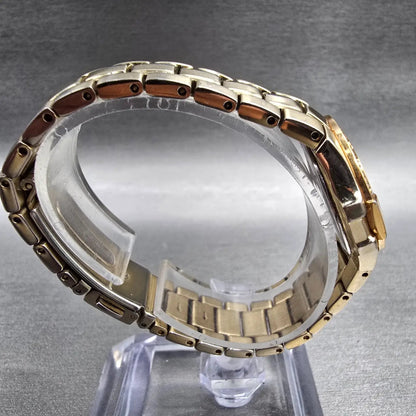 Seiko Coutura Watch Women 26mm MOP Dial Gold Date Diamonds 7N82-0CG0 New Batt8