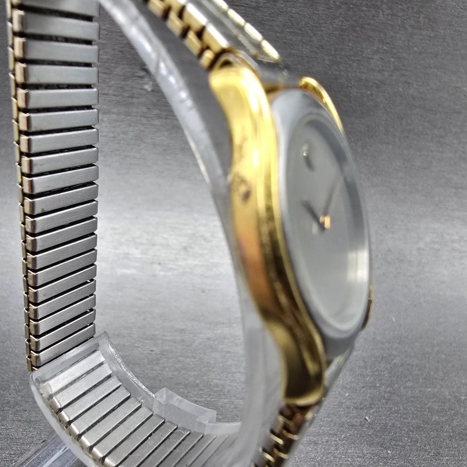 Movado Museum Watch Women 24mm Silver Dial Two Tone Round 88.66.820 New Battery3