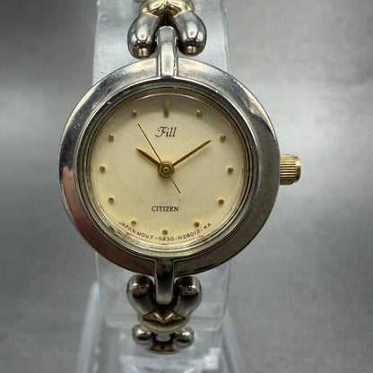 Citizen Fill Watch Women 21mm Champagne Dial Two Tone Heart 5930-S44486 New Batt0