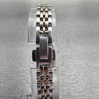 Citizen Eco-Drive Tank Watch Women 14mm MOP Dial Two Tone Rectangle G620-S0614827