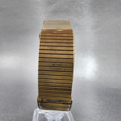 Orient VX Tank Watch Men 27mm Silver Dial Gold Tone Rectangle  PARTS