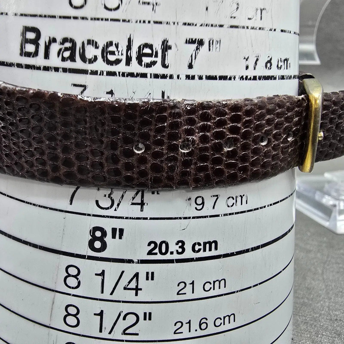 Seiko Tank Watch Men 26mm Brown Dial Gold Hexagon 5P30-5079 PARTS Vintage11