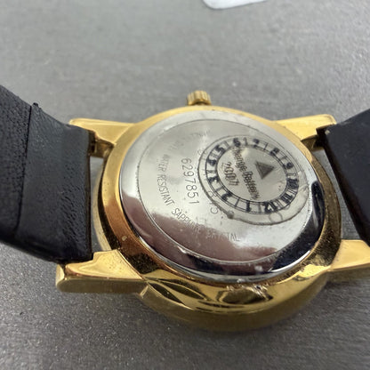 Movado Museum Watch Women 25mm Black Dial Gold Round 87.A1.845 New Battery9
