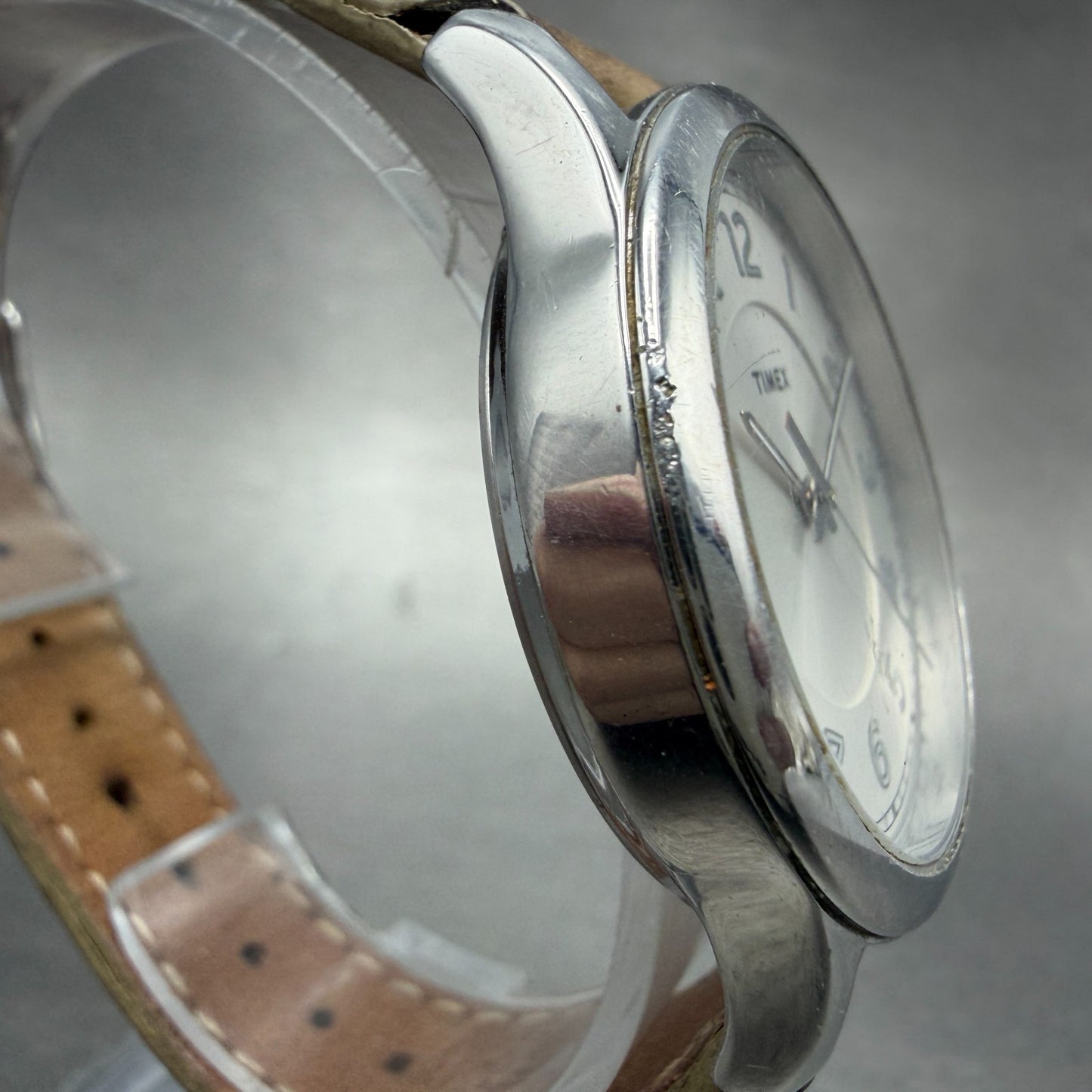 Timex New England Watch Women 36mm Silver Dial Silver Tone TW2R23200 New Battery3