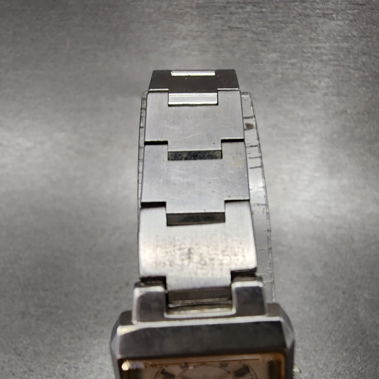 Citizen XC Tank Dual Time Watch Women 18mm Silver Dial Silver Tone New Battery