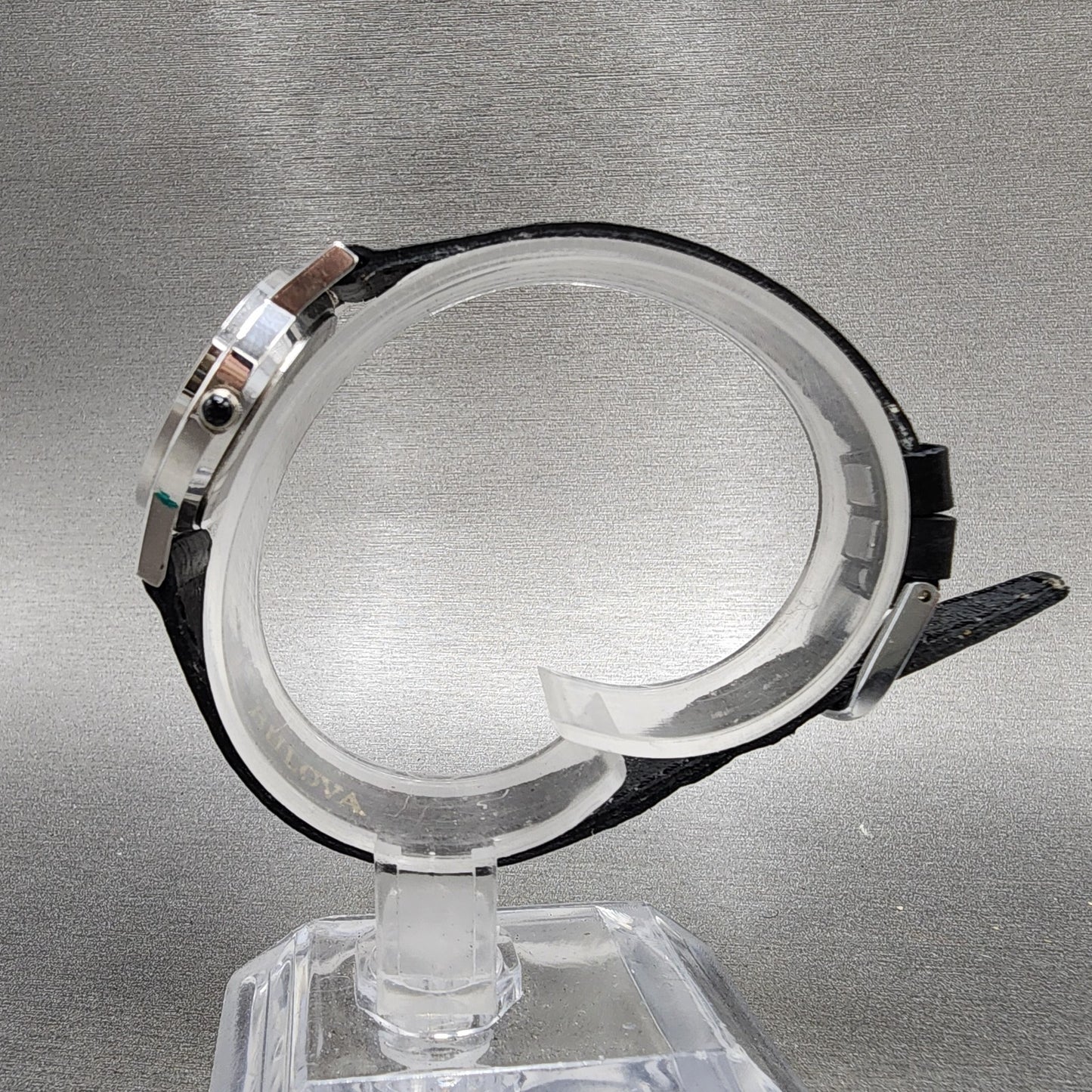 Bulova Longchamp Watch Women 25mm White Dial Silver Tone Date Round New Battery6