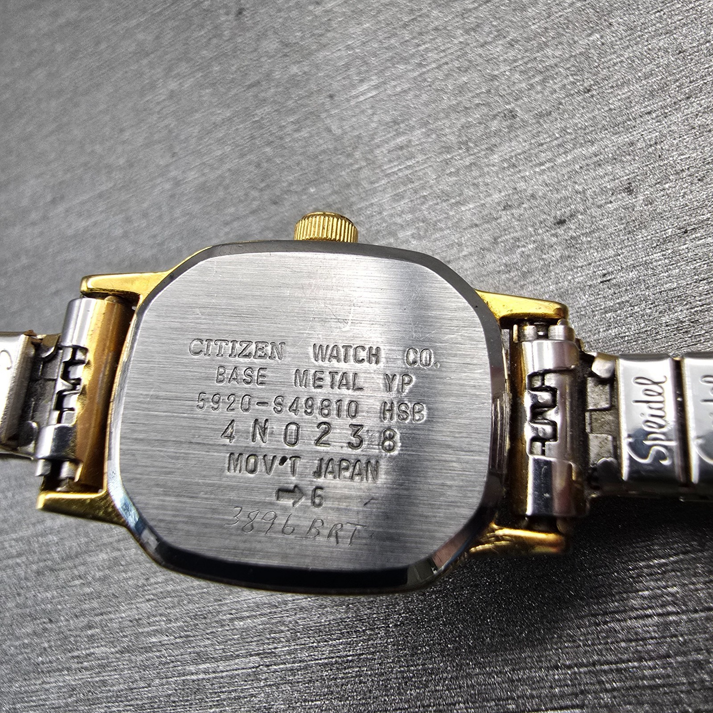 Citizen CQ Watch Women 17mm Black Dial Gold Tone Oval 5920-S48810 New Battery10