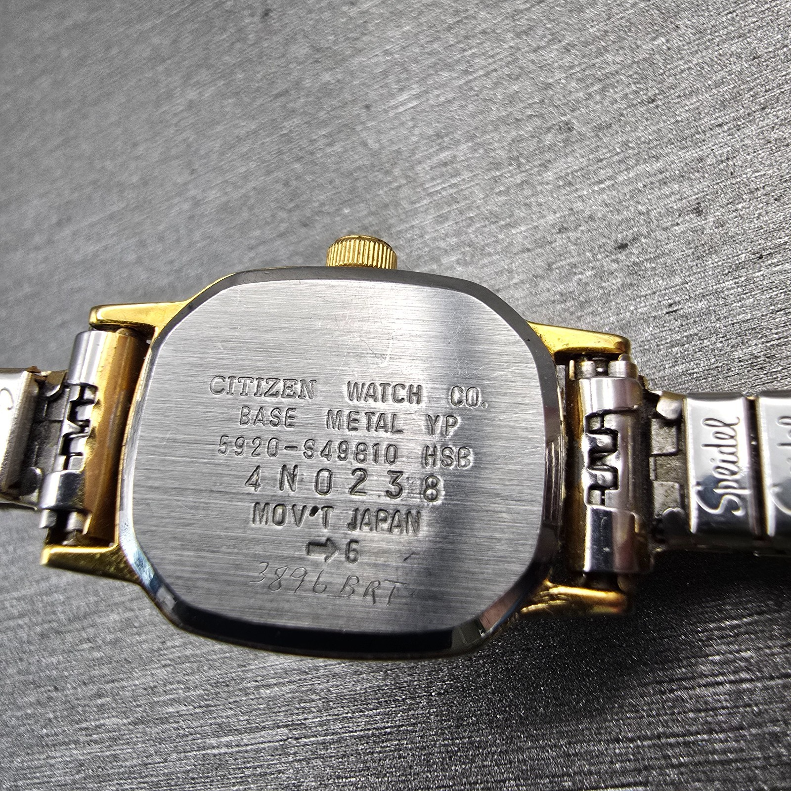 Citizen CQ Watch Women 17mm Black Dial Gold Tone Oval 5920-S48810 New Battery10