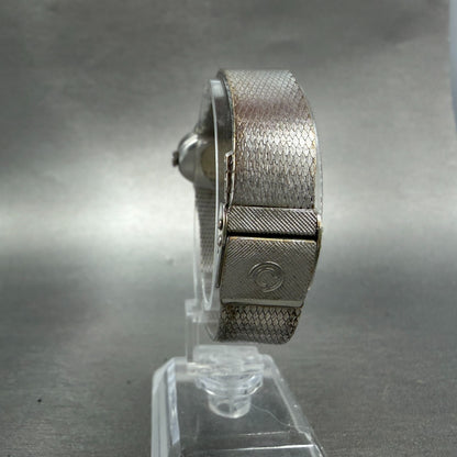 Certina Watch Women 25mm Silver Dial Silver Tone Manaul Wind Oval Runs VTG7