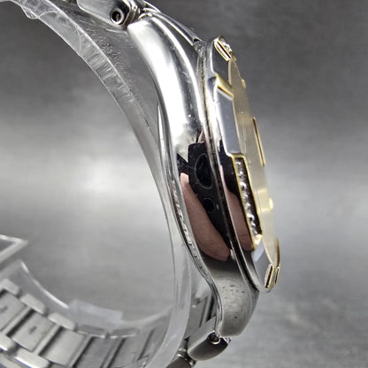 Citizen Eco-Drive Watch Women 30mm White Dial Two Tone Diamonds EM0454-52A Works3