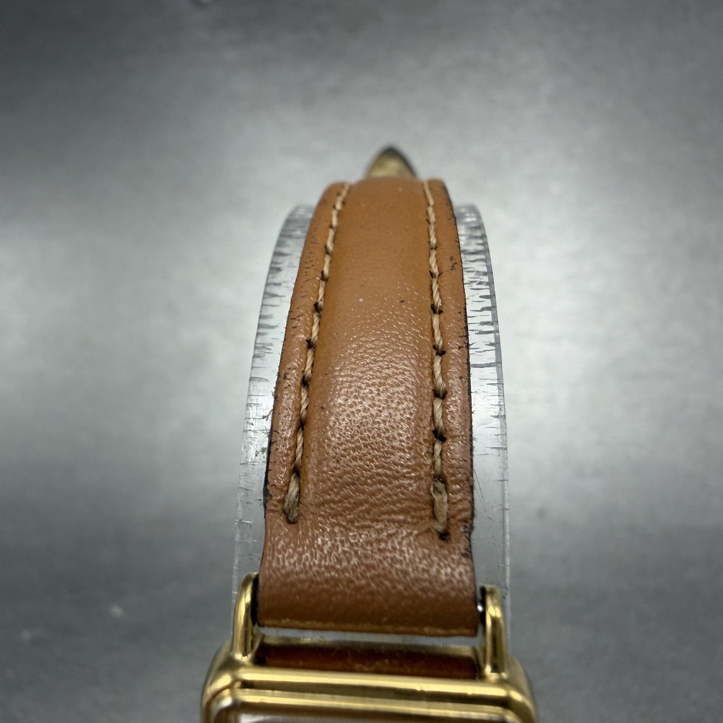 Seiko Tank Watch Women 17mm White Dial Gold Tone Rectangle 1F20-5D40 New Battery4