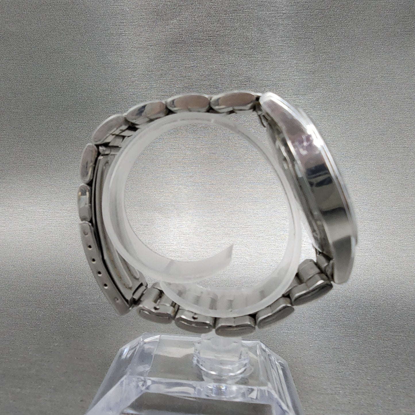 Seiko Chronograph Watch Men 40mm Silver Dial silver Tone Date 7t920dw0 Newbatt8