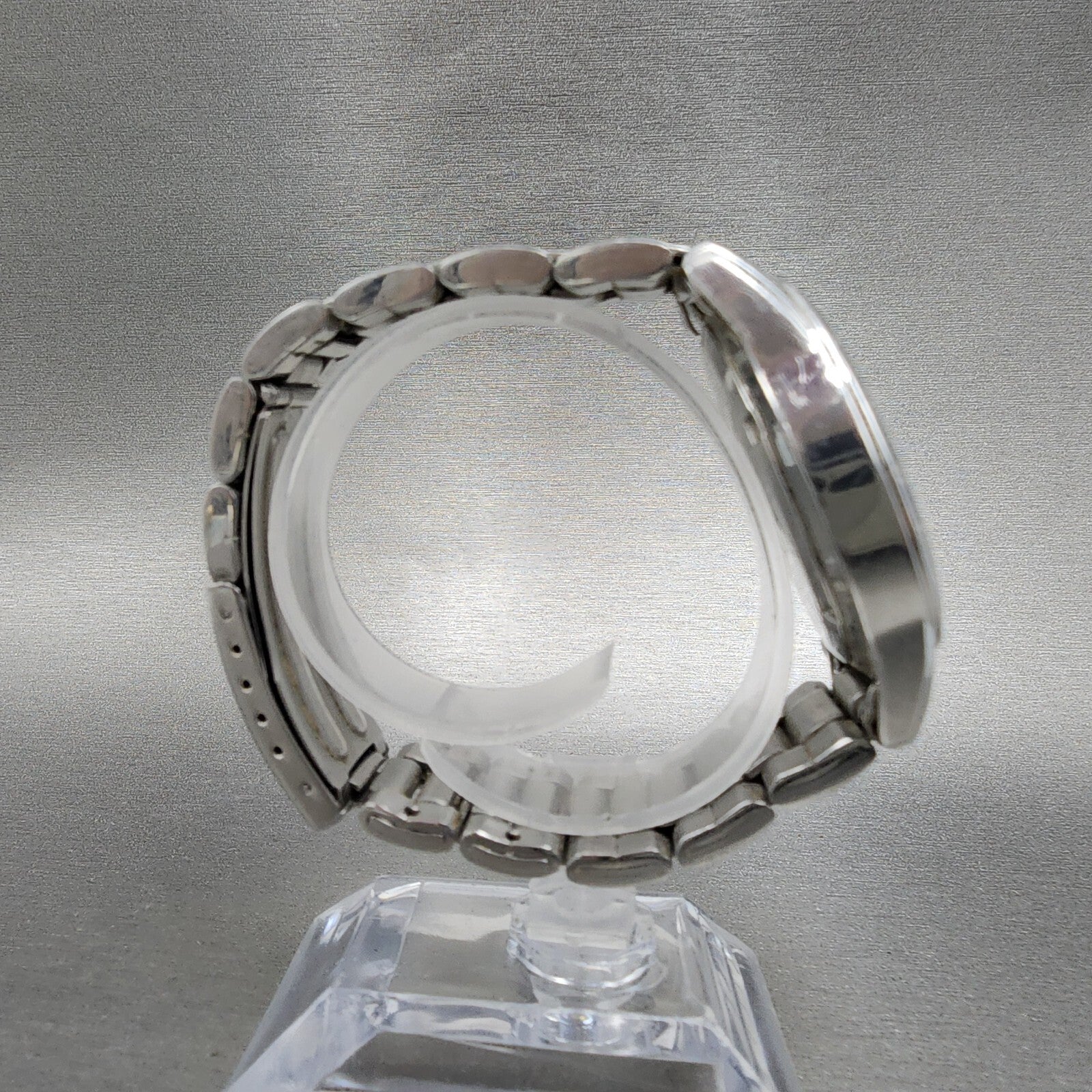 Seiko Chronograph Watch Men 40mm Silver Dial silver Tone Date 7t920dw0 Newbatt8