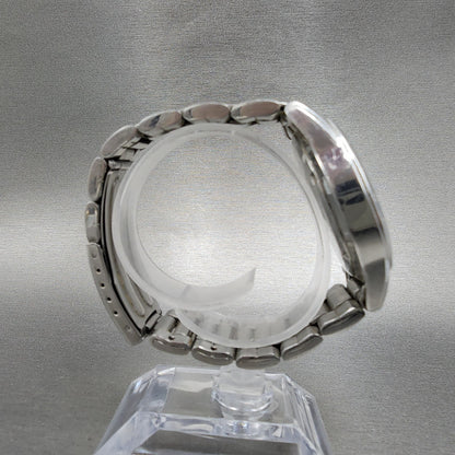 Seiko Chronograph Watch Men 40mm Silver Dial silver Tone Date 7t920dw0 Newbatt8