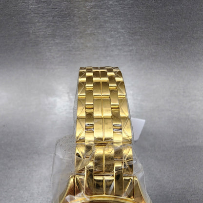 Balmain Flamea Watch Women 34mm Green Malachite Dial Gold Tone Round B4790.33.755