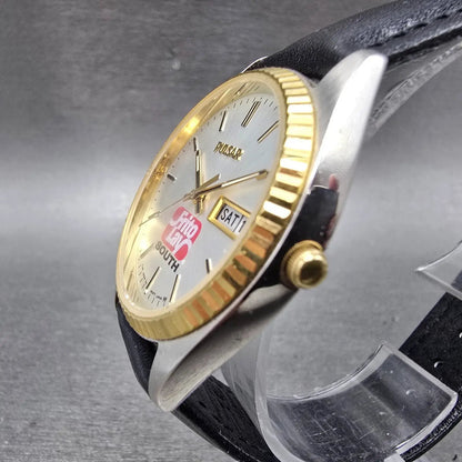 Seiko Pulsar President Watch Men 35mm Silver Dial Two Tone Daydate New Battery2