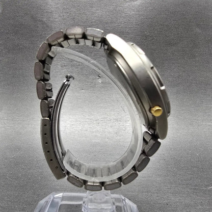 Seiko Alba Epsilon Watch Men 41mm Black Dial Titanium Ana Digi Y911-0A10 PARTS9