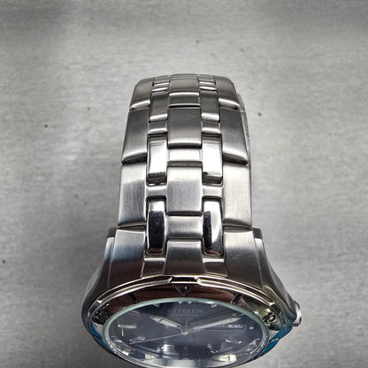 Citizen Watch Men 37mm Blue Dial Silver Tone Daydate Round 250A-K001455 New Batt4