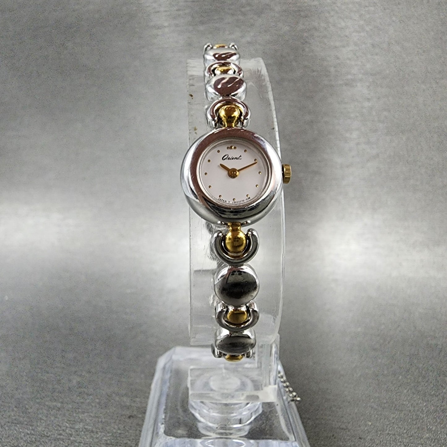 Orient Watch Women 16mm White Dial Two Tone Round J5022700CS New Battery4