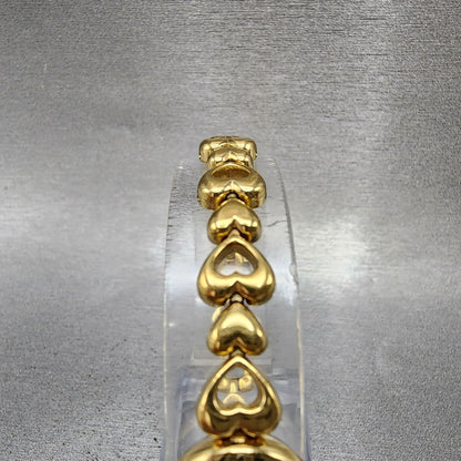 Seiko Heart Watch Women 16mm Champagne Dial Gold Tone 1e200d30 New Battery4