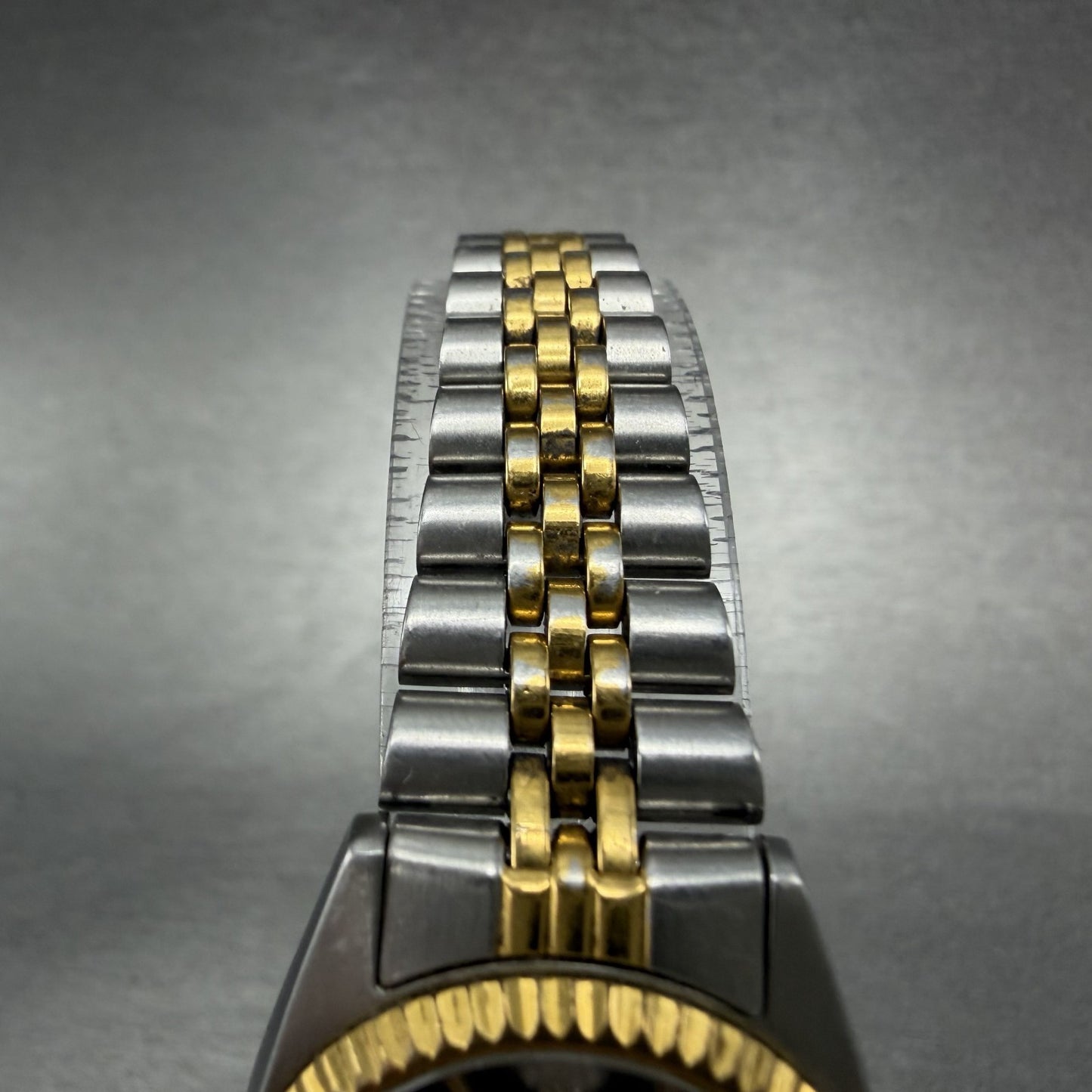 Seiko Watch Women 24mm Black Dial Two Tone Daydate Round 7N83-0041 New Batt4