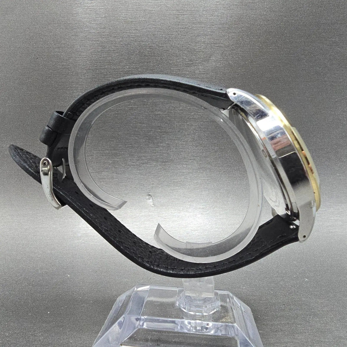 Seiko Solar Watch Men 43mm White Dial Two Tone Daydate Round V158-0AS0 Runs JP8